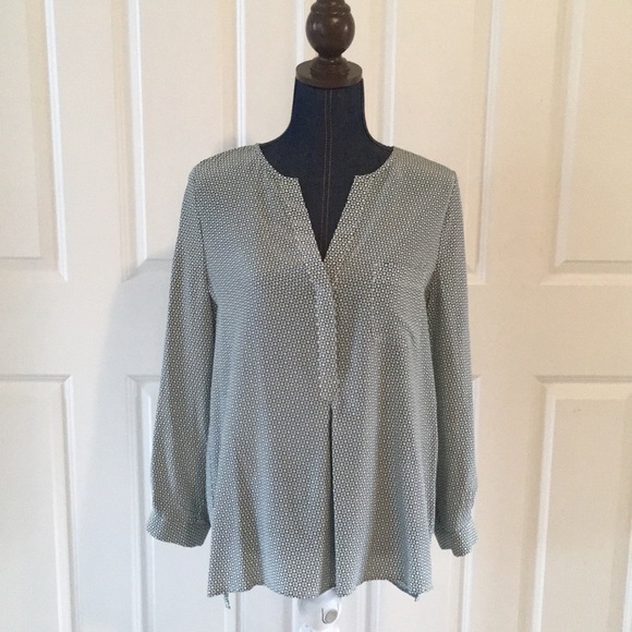 Joie Venicia Womens Silk Blouse Green Blue NWT! - Picture 2 of 8